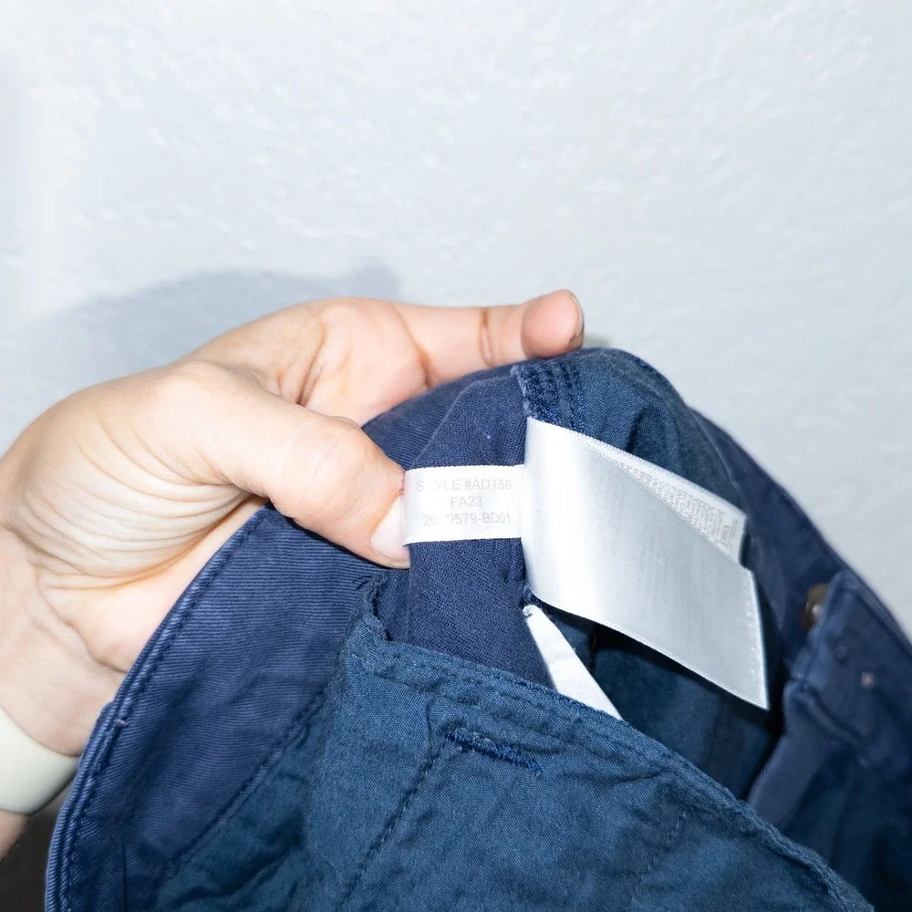 J. Crew Navy Blue High-Rise Girlfriend Chino Pants Size‎ 4